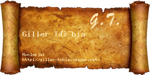 Giller Tóbia névjegykártya
